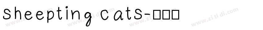 sheepting cats字体转换